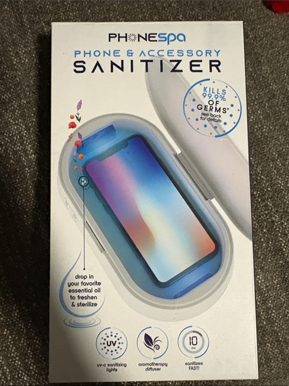 PhoneSpa Phone & Accessory Sanitizer - White